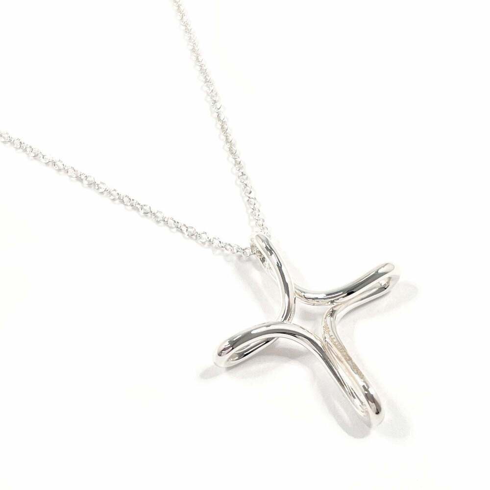 TIFFANY & Co. Tiffany Infinity Cross Elsa Peretti Necklace in 925 Sterling Si... - Picture 2 of 7
